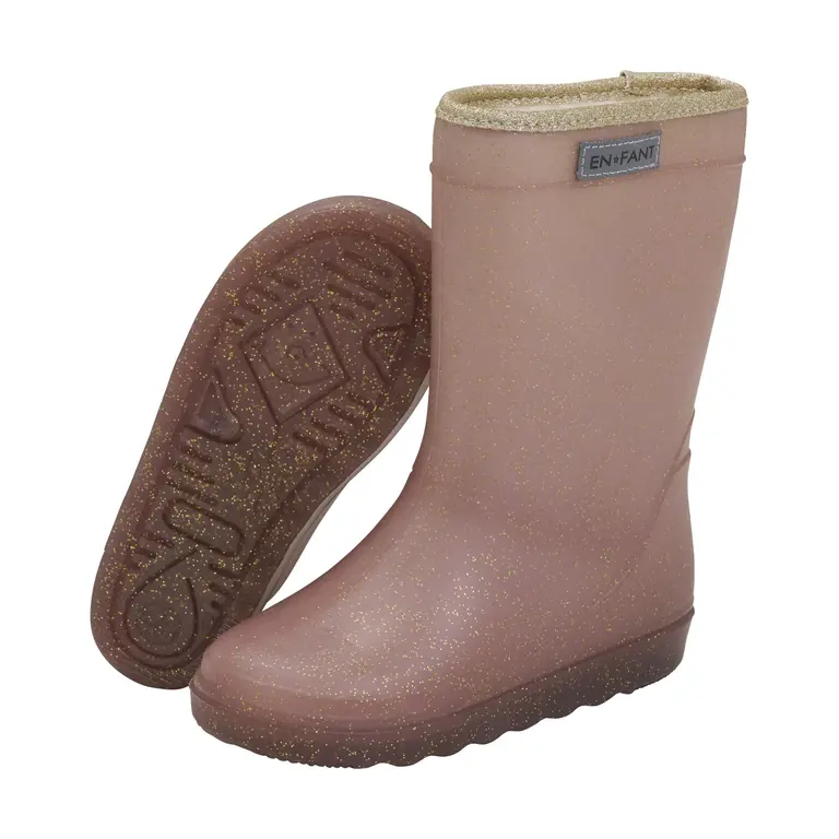 EN FANT Thermo Laarzen Enfant | Rose Taupe Glitter