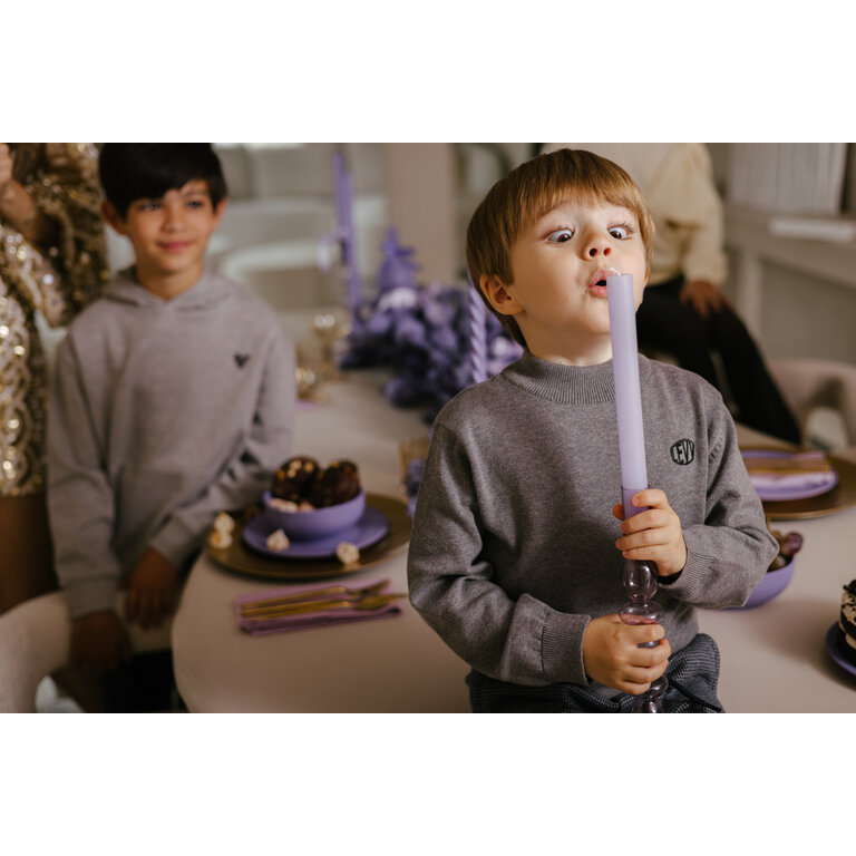 Levv LEVV sweater jongen Cesar sweater Grey Melee grijs gemêleerd