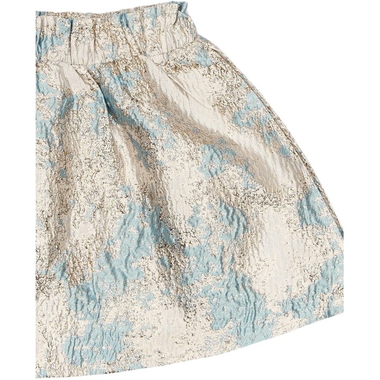 The New The New feest rok kind Reese Skirt (beige, goud en blauw)