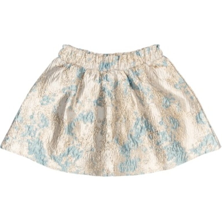 The New The New feest rok kind Reese Skirt (beige, goud en blauw)