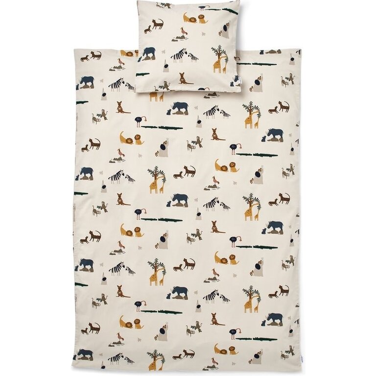LIEWOOD LIEWOOD junior dekbedovertrek Sandy beige