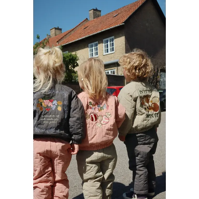 Konges Sløjd Konges Sløjd bomber jas Kind Juno Cameo Brown (bruin)