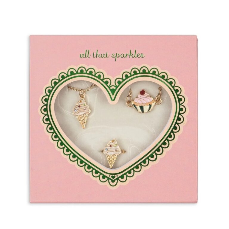 Konges Sløjd KONGES SLØJD sieradenset kind ijsjes zoete sieraden set