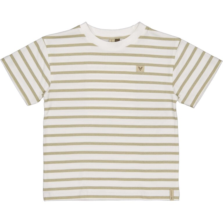 Levv LEVV shirt jongen Bas T-shirt White Stripe wit gestreept