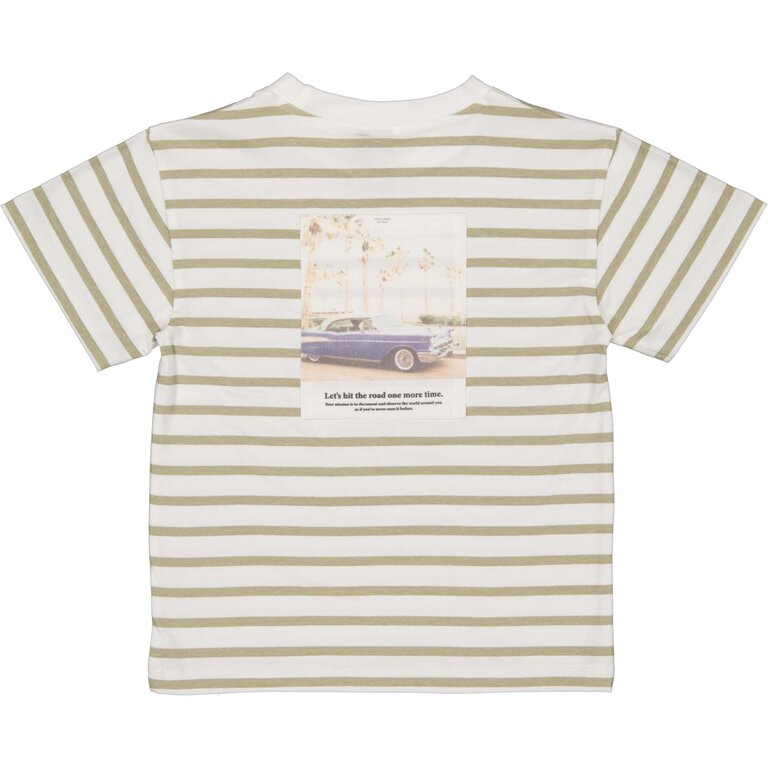 Levv LEVV shirt jongen Bas T-shirt White Stripe wit gestreept
