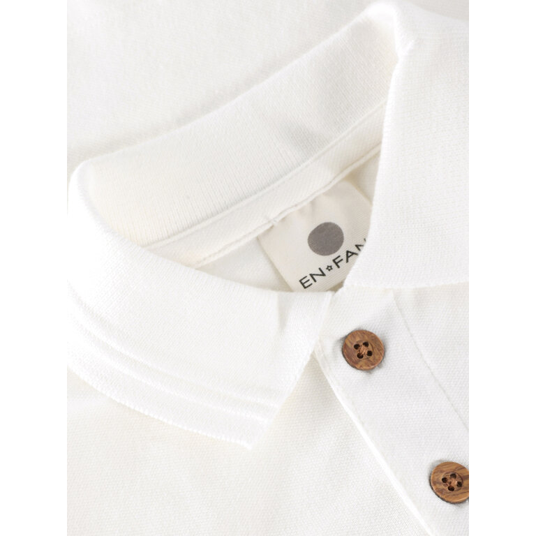 EN FANT EN FANT polo shirt kind Egret wit