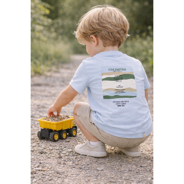Levv LEVV shirt jongen Bay T-shirt Vintage Blue blauw