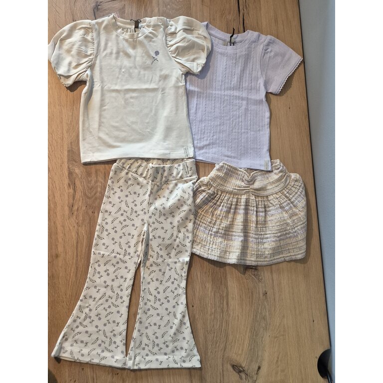 Levv Levv | Flairbroek crème | AOP Purple Flower