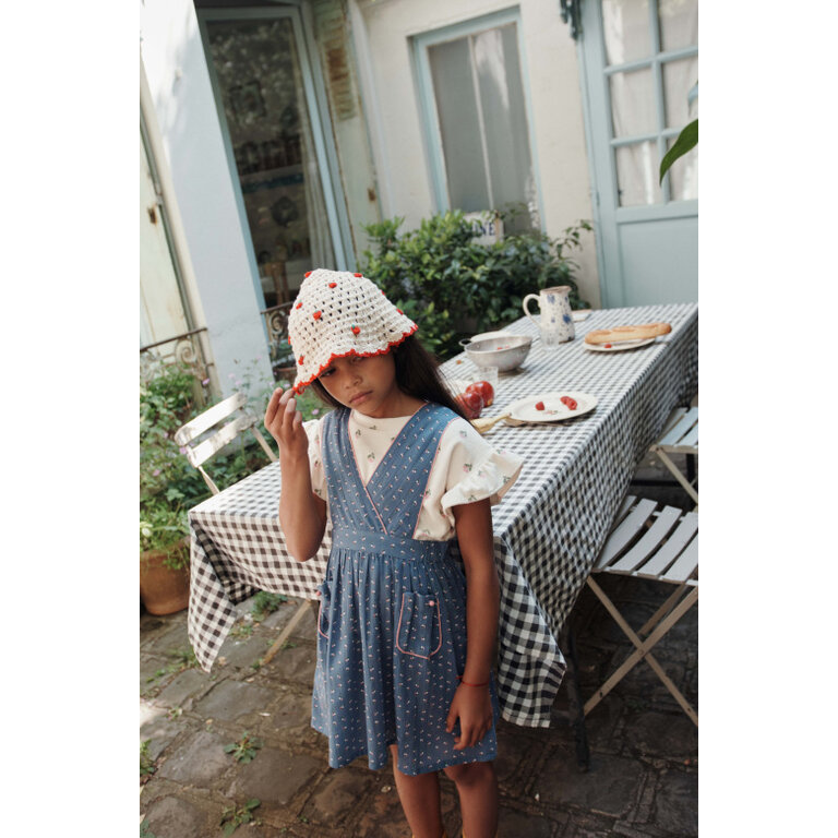 Emile et Ida Emile et Ida |  TEE SHIRT EPONGE IMPRIME | Cerisette crème