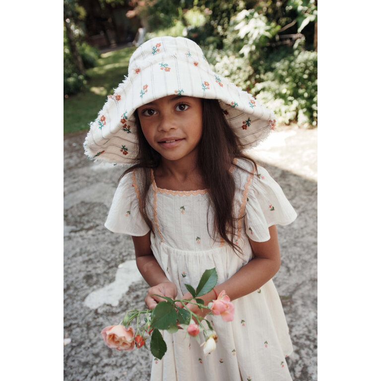 Emile et Ida Emile et Ida | ROBE BRODEE ALL OVER | Crème