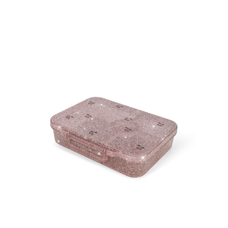 Konges Sløjd KONGES SLØJD bento lunchbox kind Cherry Glitter kersen glitter broodtrommel