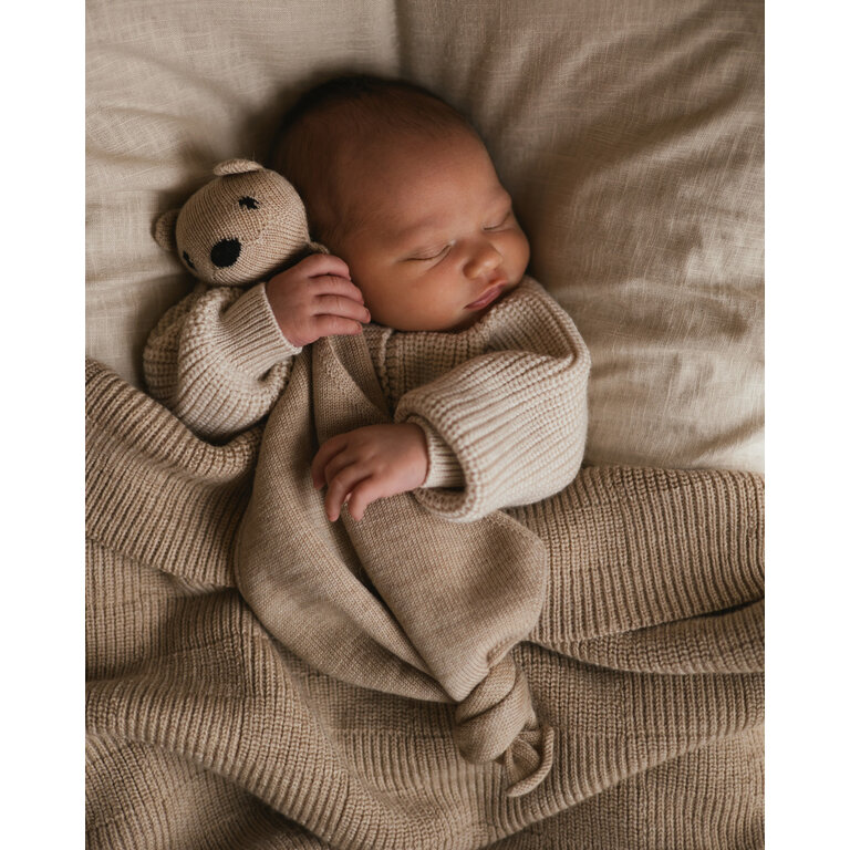 Hvid Hvid knuffel baby Teddy Tokki Sand zandkleur