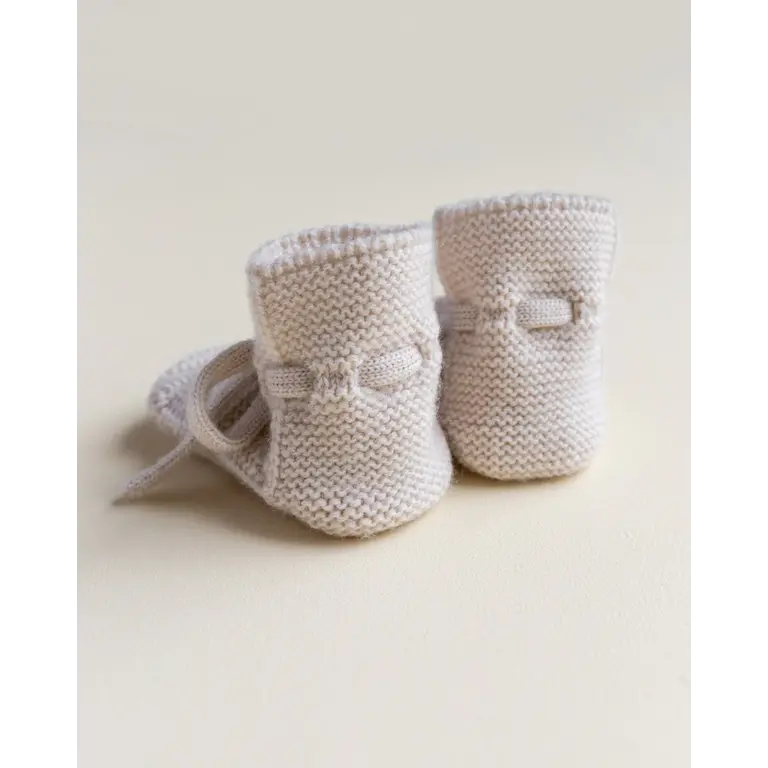 Hvid Hvid slofjes baby Booties Cream crème