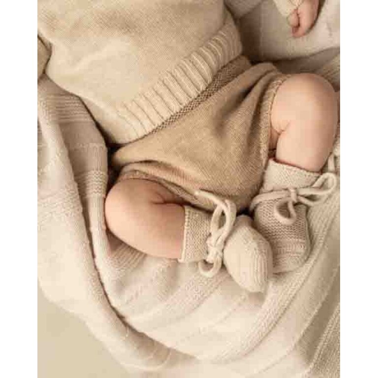 Hvid Hvid slofjes baby Booties Cream crème