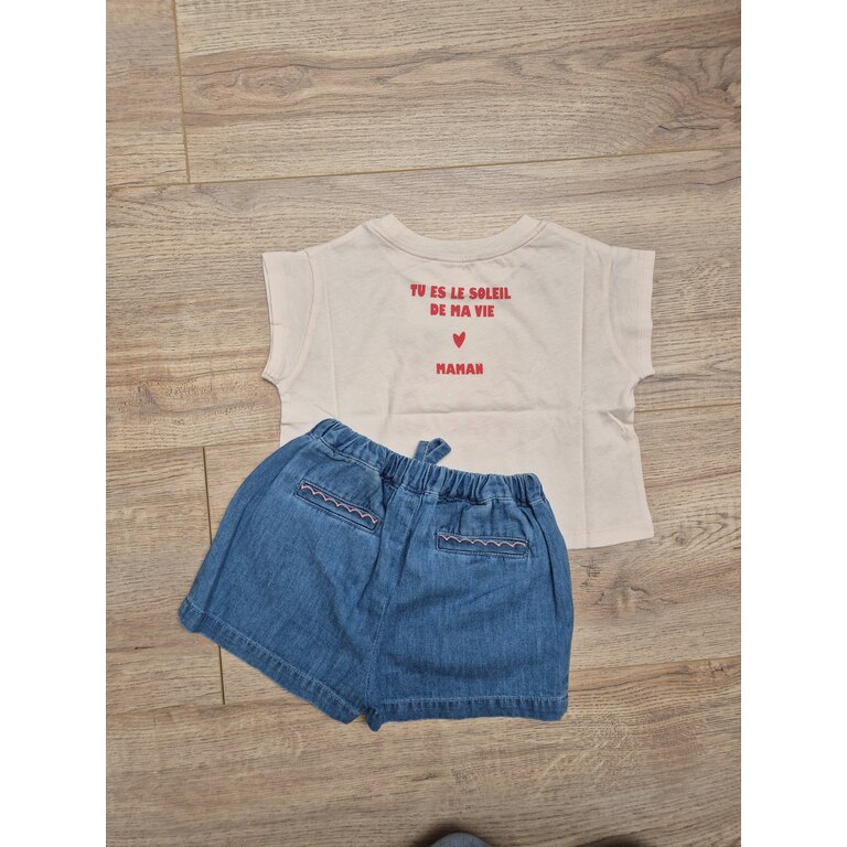 Emile et Ida Emile et Ida | TEE SHIRT FETE DES MERES | Crème