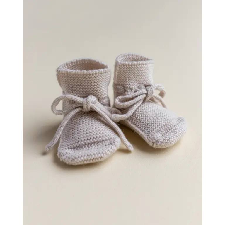 Hvid Hvid slofjes baby Booties Cream crème