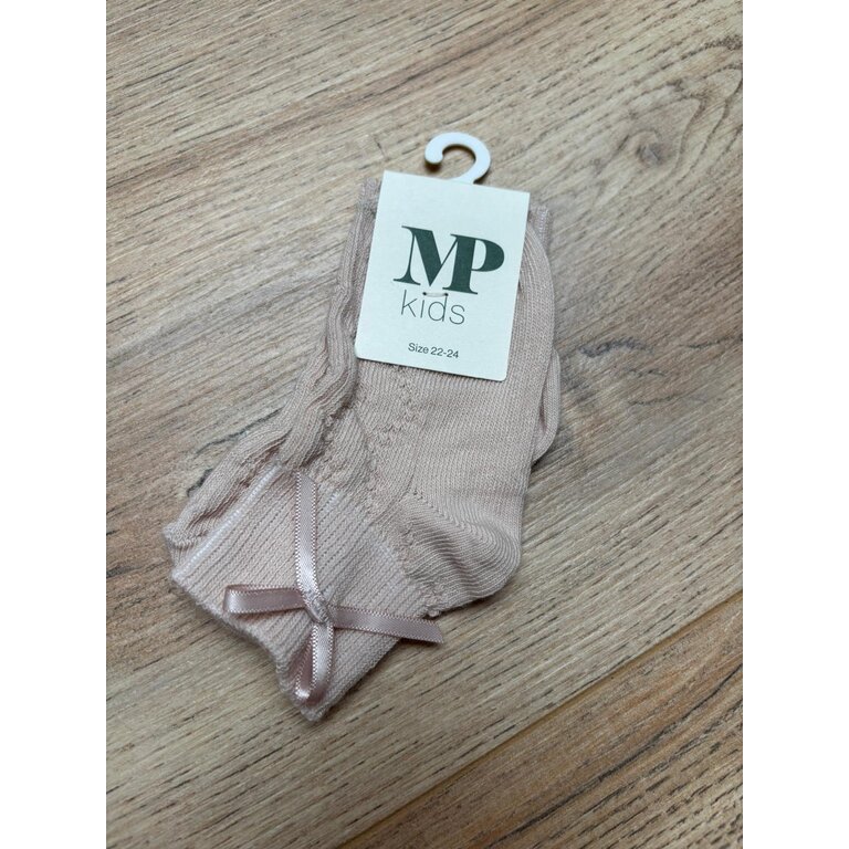 MP Denmark  MP Denmark | Una short sock - bow | Pink Champagne