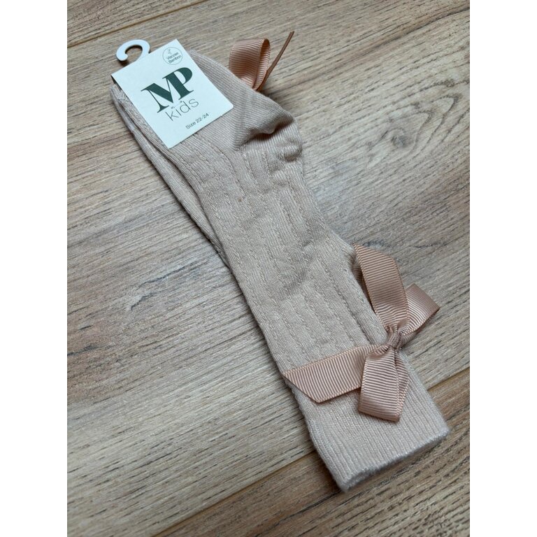 MP Denmark  MP Denmark | Liva Knee Socks - bow | Ecru