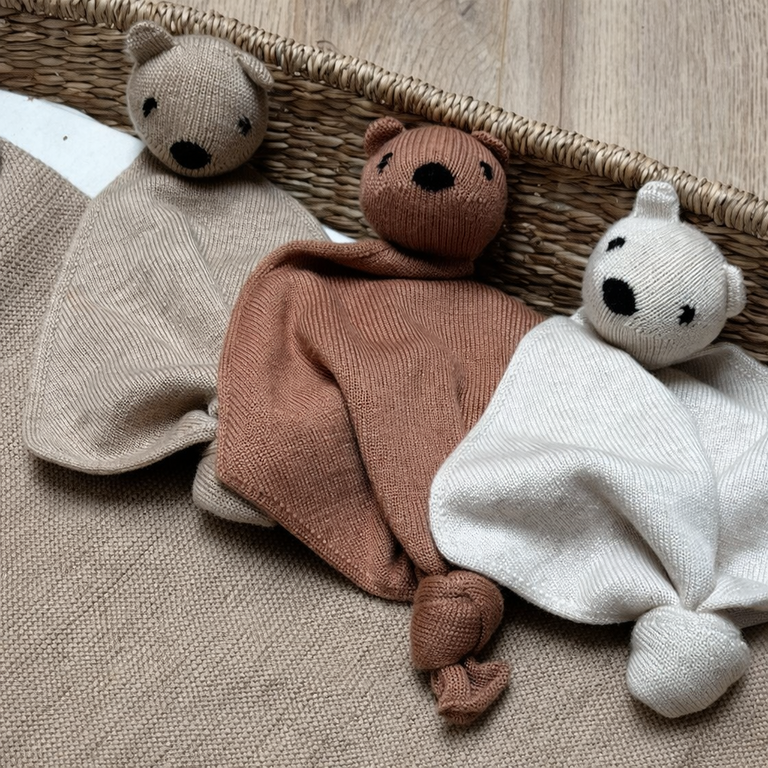 Hvid Hvid knuffel baby Teddy Tokki Cream crème