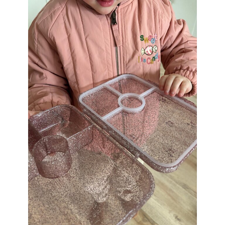 Konges Sløjd KONGES SLØJD bento lunchbox kind Cherry Glitter kersen glitter broodtrommel