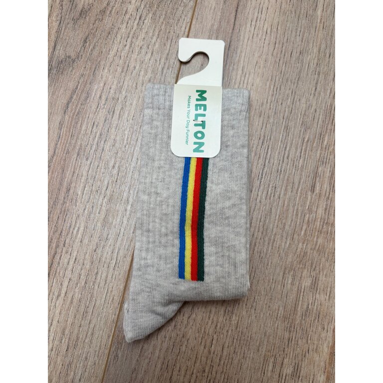 MP Denmark  MP Denmark | Vertical stripes socks | Light Beige Melange