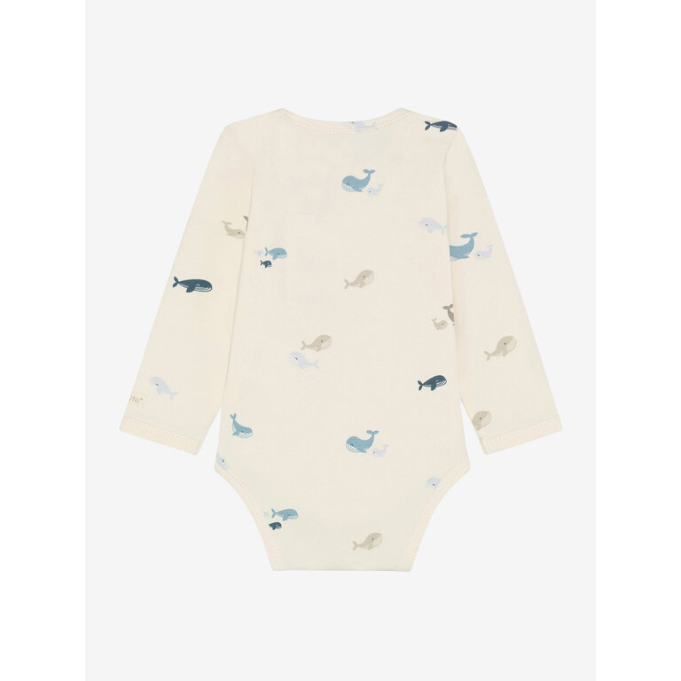 Fixoni EN FANT romper baby overslag lange mouw Artic Ice blauw