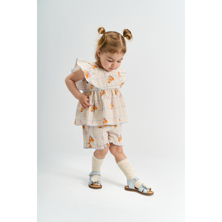 The New The New korte broek kind Silke Gardenia AOP
