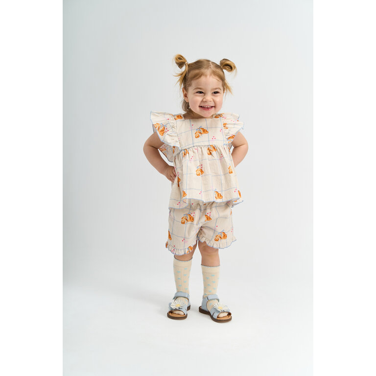The New The New korte broek kind Silke Gardenia AOP