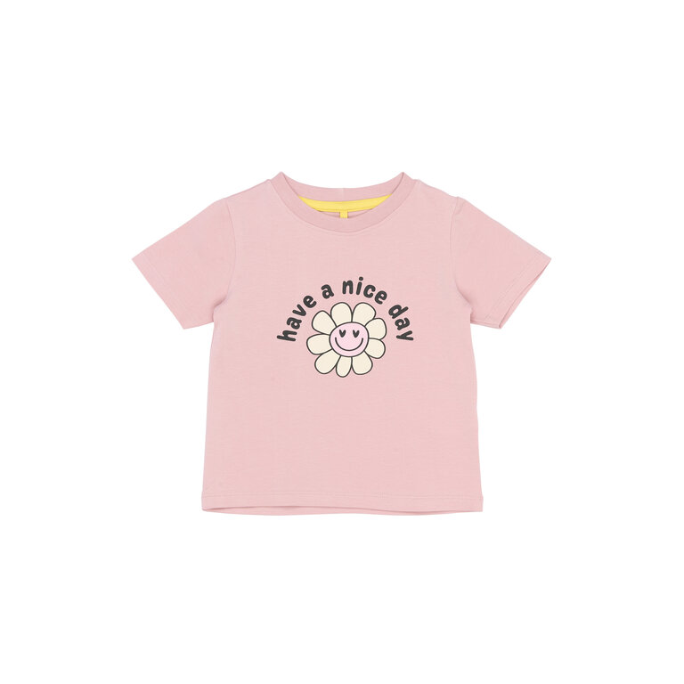 The New The New shirt kind Sille Tee Silver Pink (roze)