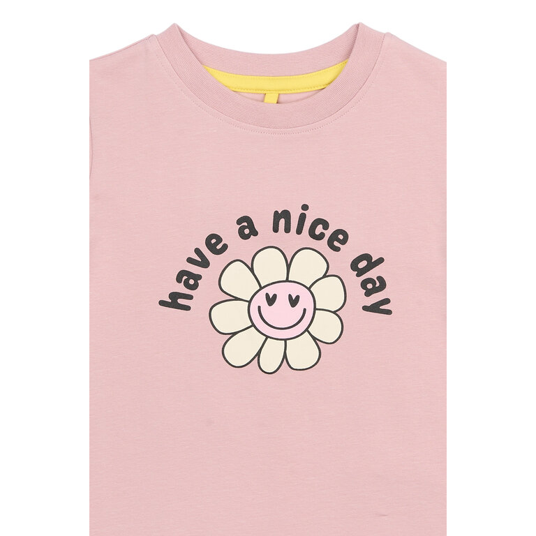 The New The New shirt kind Sille Tee Silver Pink (roze)