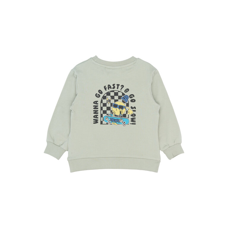 The New The New sweatshirt kind Stan Aqua Gray (aqua grijs)