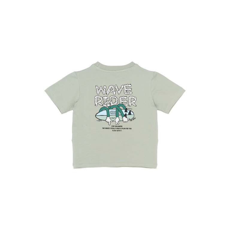 The New The New shirt kind Sigurd Tee Aqua Grey (aqua grijs)