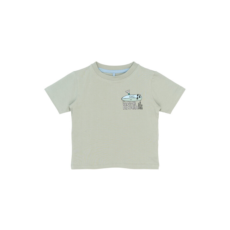 The New The New shirt kind Sigurd Tee Aqua Grey (aqua grijs)