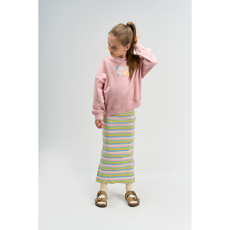 The New The New sweatshirt kind Sandy Silver Pink (zilver roze)