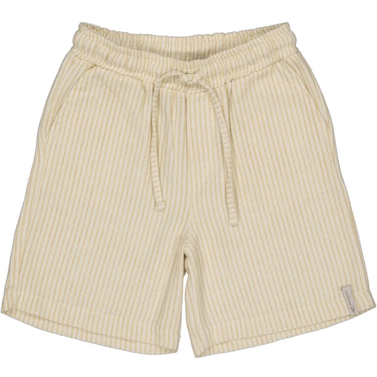 Levv LEVV korte broek jongen Bruun short AOP Off White Stripe off white gestreept