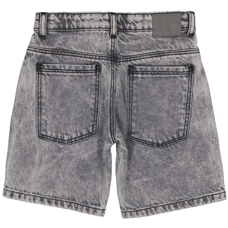 Levv LEVV korte broek jongen Brandon short Grey Denim grijs denim