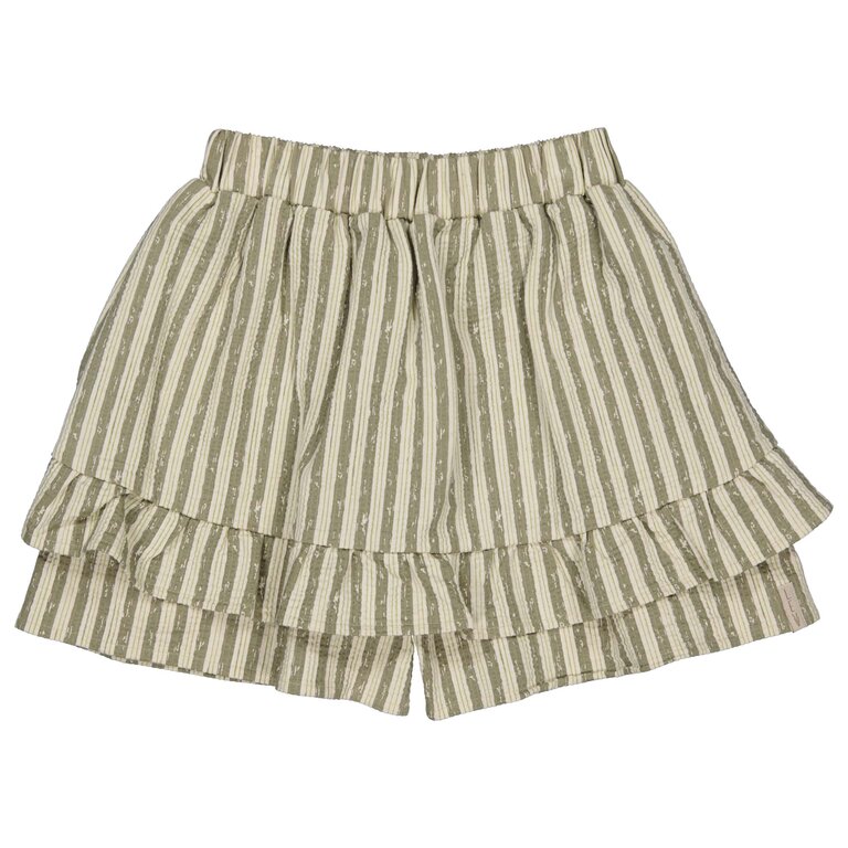 Levv LEVV rokje meisje Billie rok AOP Green Stripe groen gestreept