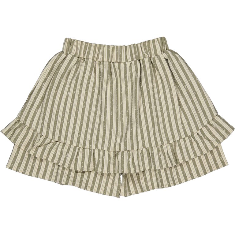 Levv LEVV rokje meisje Billie rok AOP Green Stripe groen gestreept