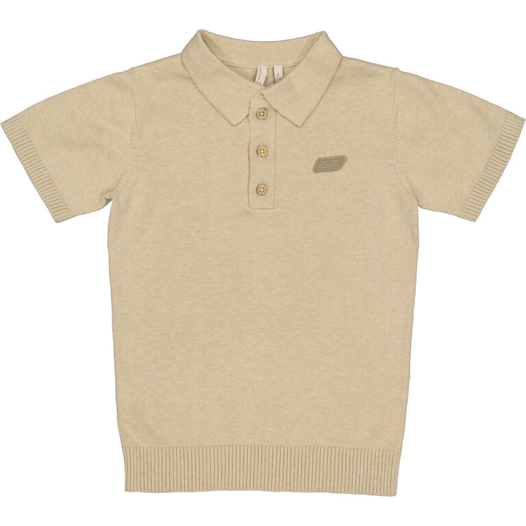 Levv LEVV polo jongen Benny polo shirt Beige