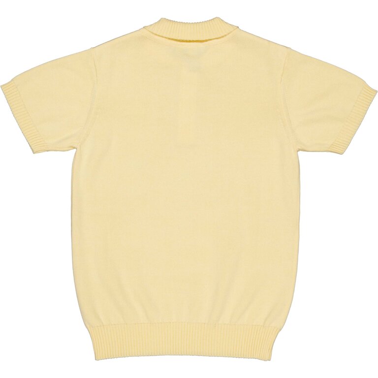 Levv LEVV polo jongen Benjamin polo shirt Pastel Yellow geel