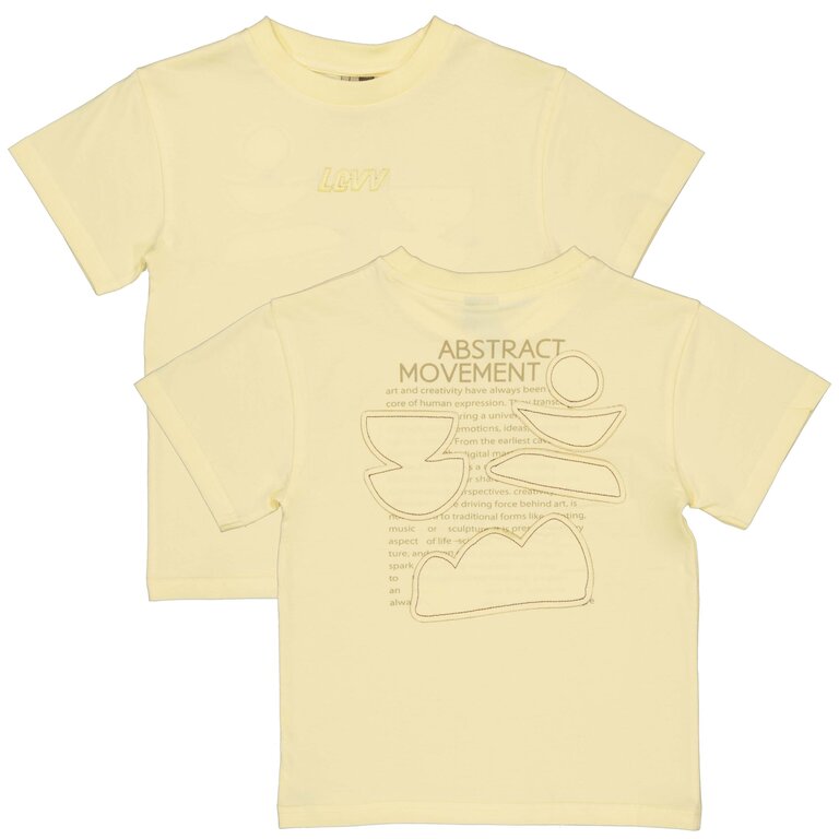 Levv LEVV shirt jongen Bart T-shirt Pastel Yellow geel
