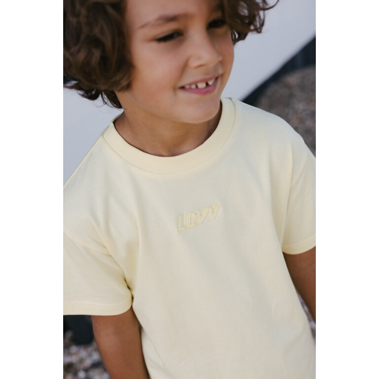Levv LEVV shirt jongen Bart T-shirt Pastel Yellow geel