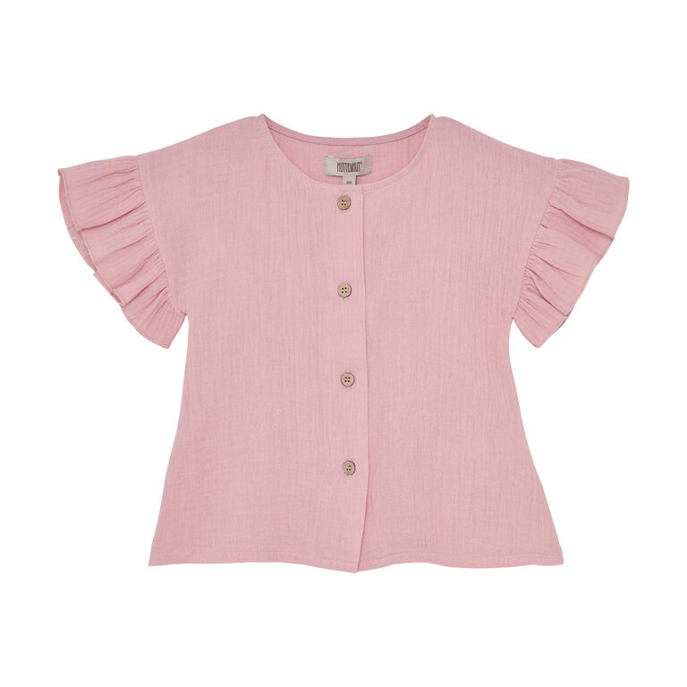 Huttelihut HUTTELIHUT blouse kind mousseline Pale Mauve paars luchtige blouse