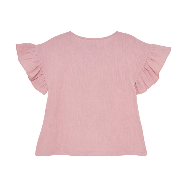 Huttelihut HUTTELIHUT blouse kind mousseline Pale Mauve paars luchtige blouse
