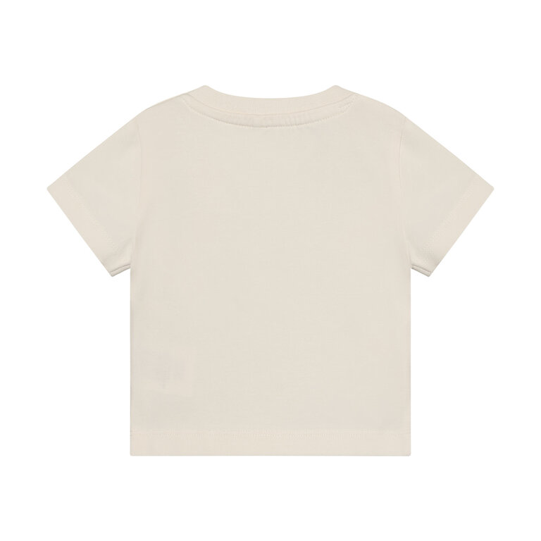 Huttelihut Huttelihut T-shirt baby SS Boat Antique White gebroken wit
