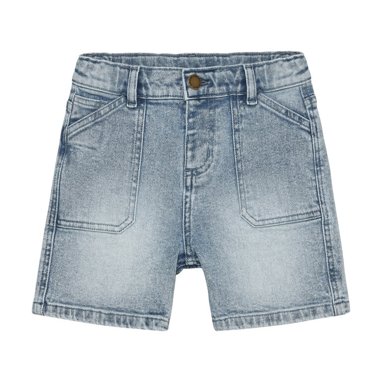 EN FANT EN FANT korte broek jongen Denim Bermuda short lichtblauw. Valt groot.