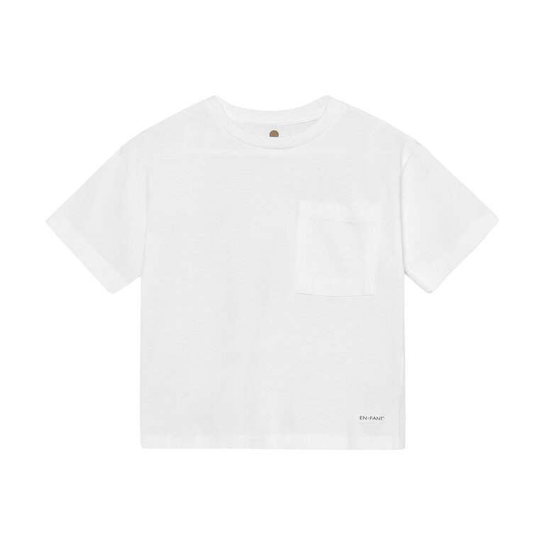 EN FANT EN FANT shirt kind Egret T-shirt SS wit