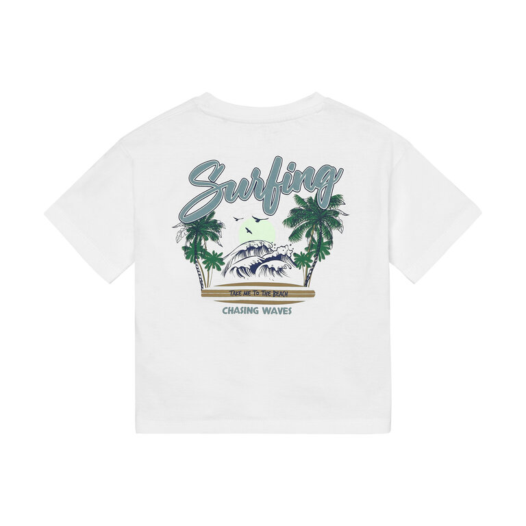EN FANT EN FANT shirt kind Egret T-shirt SS wit
