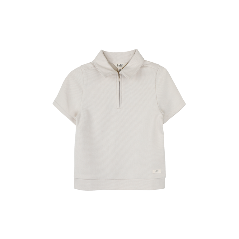 Labo de Colores LABO DE COLORES polo jongen Lau Off-white wit
