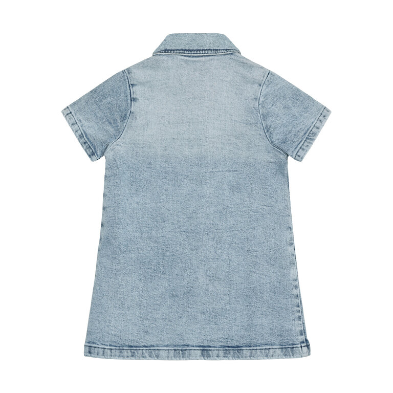 EN FANT EN FANT jurk kind denim Light Blue Denim spijkerjurk blauw